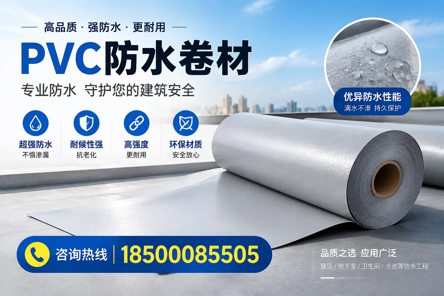 那曲地区pvc防水卷材的市场现状与发展趋势
