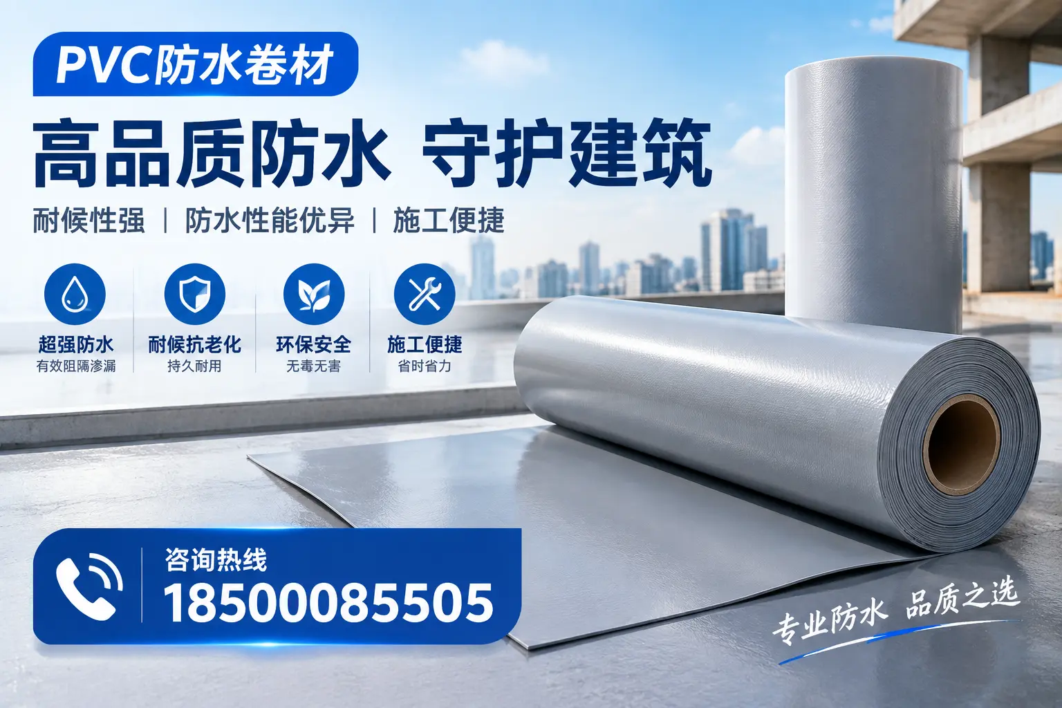 PVC防水卷材的防水效果评测,适合那曲的科学依据